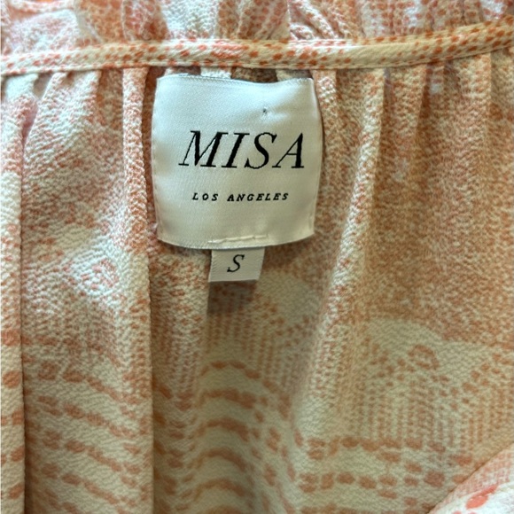 Misa Los Angeles Women's Orange and White Mini Dress - Size Small - Picture 6 of 6